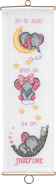 Broderikit Dåb Josefine m/5188/14 14 x 44 cm