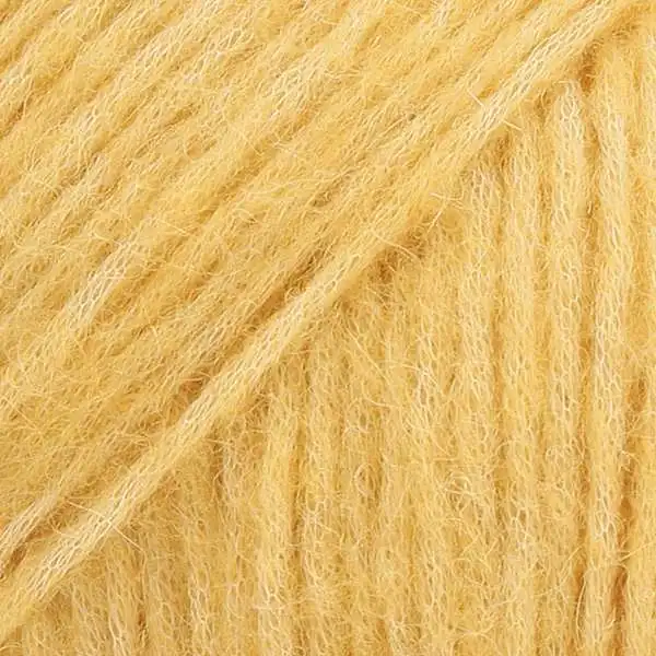 DROPS Air 22 Gul (Uni Colour) - mørkere end billedet