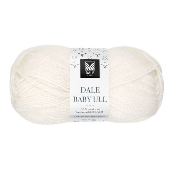 Dale Baby Ull 0010 Hvid
