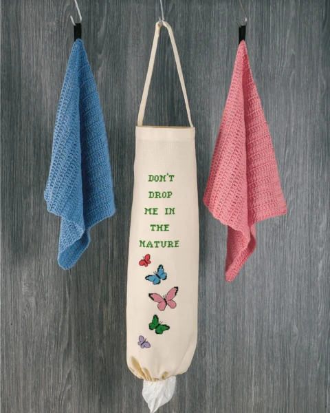 Broderikit Pose til poser fugle 19 x 50 cm