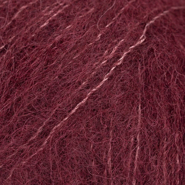DROPS Brushed Alpaca Silk 44 Plommonvin (Uni Colour)