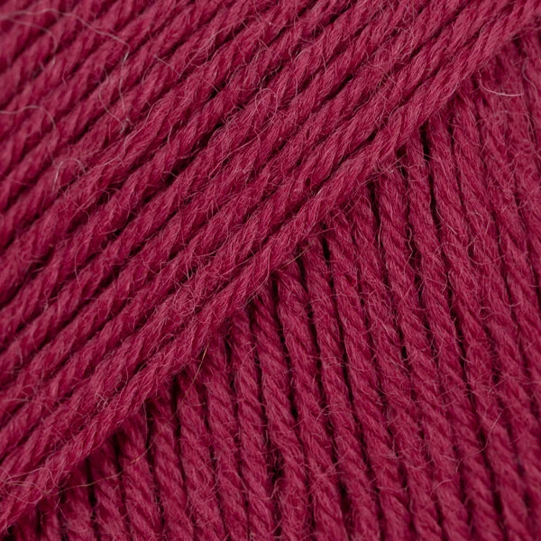 DROPS Fabel Uni Colour 113 Rubinrød