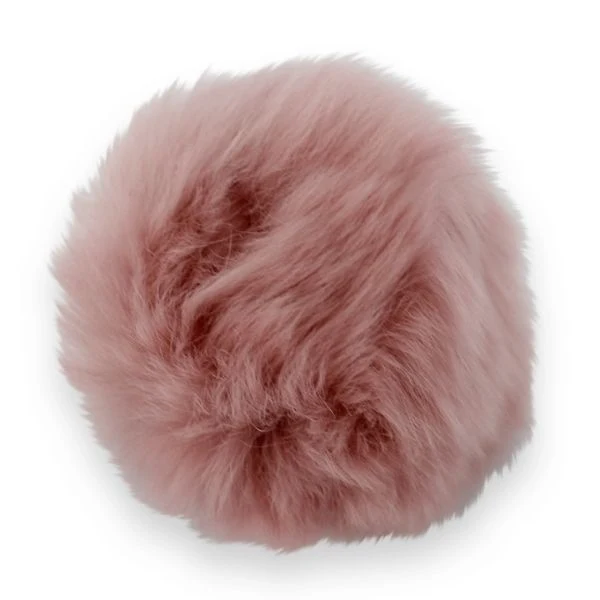 Pompon Kaninhår 6 cm Pudder
