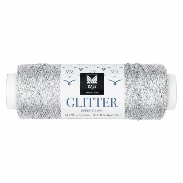 Dale Glitter Effect Yarn 202 Sølv