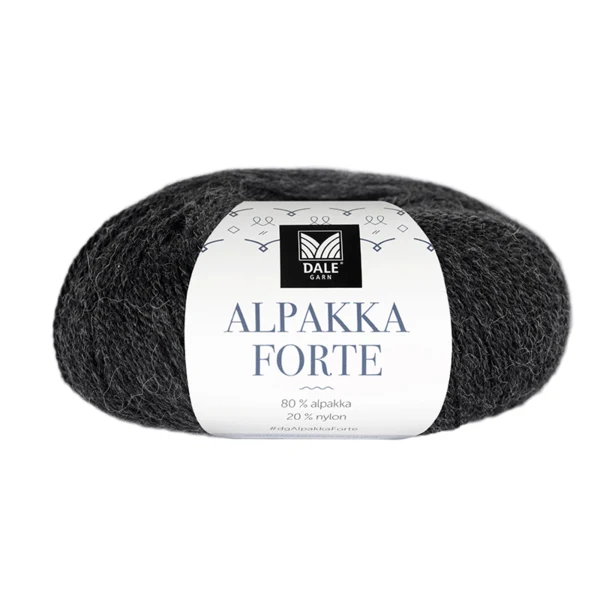 Dale Alpakka Forte 710 Gråsort meleret
