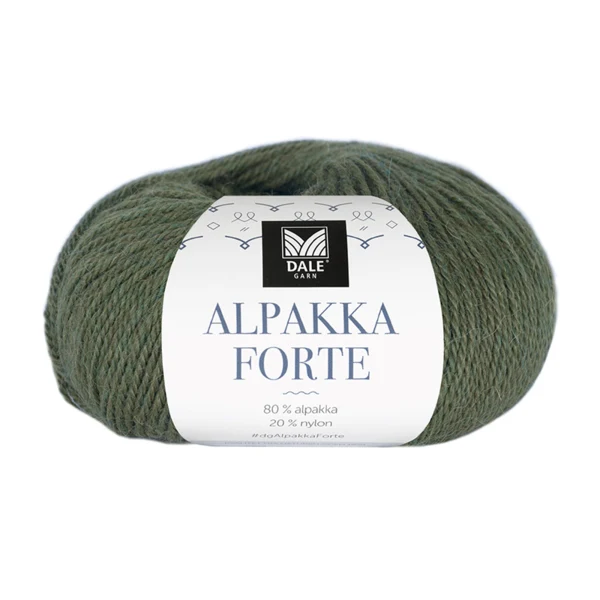 Dale Alpakka Forte 727 Skovgrøn meleret