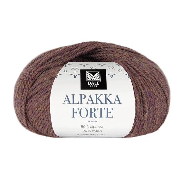 Dale Alpakka Forte 729 Lilla/gul meleret