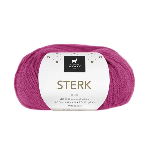 Du Store Alpakka STERK 825 Mørk rosa