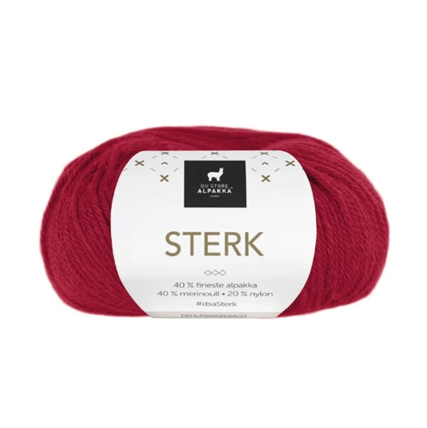 Du Store Alpakka STERK 828 Rød