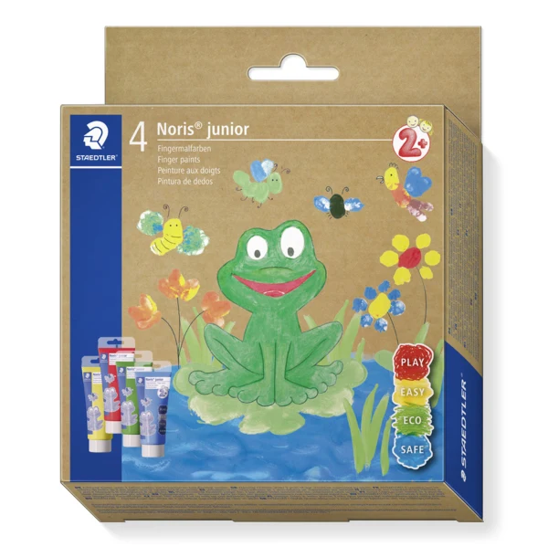 STAEDTLER Noris Fingermaling 100 mL, 4 farver