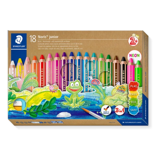 STAEDTLER Buddy 3-i-1 farveblyanter, 18 stk