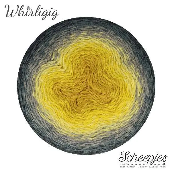 Scheepjes Whirligig 200 Grey to ochre