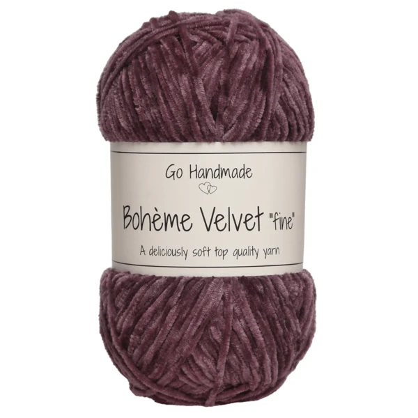 Go Handmade Bohème Velvet Fine 17680 Mørk lavendel