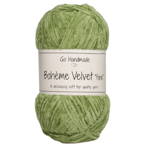 Go Handmade Bohème Velvet Fine 17616 Periodot grøn