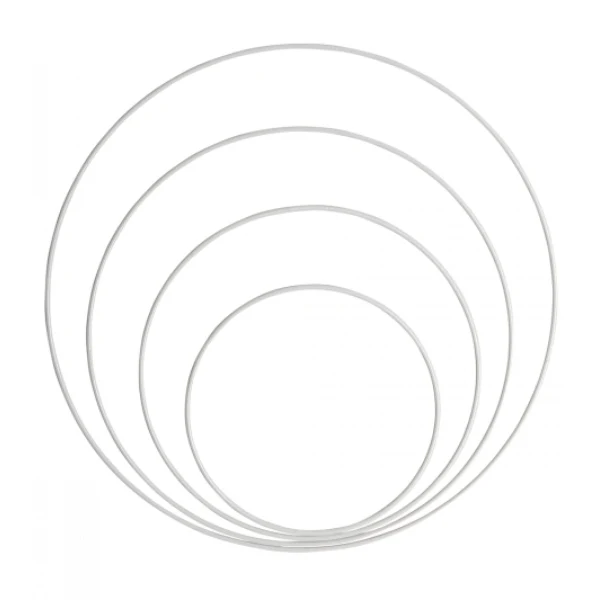 Metal Ringe Mix Hvid