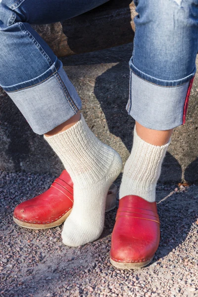 91334 Ragsokker med Boomeranghæl