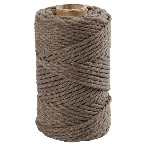 Macramé-reb 4 mm Lys Brun