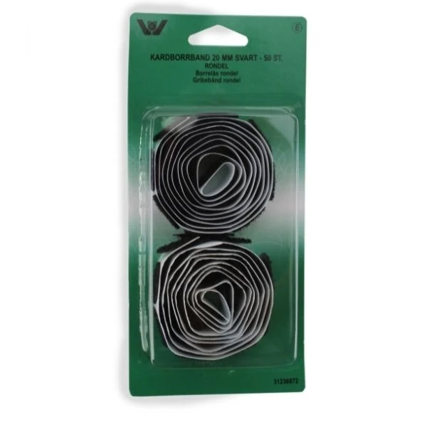 Velcro Rondel 50 stk Sort