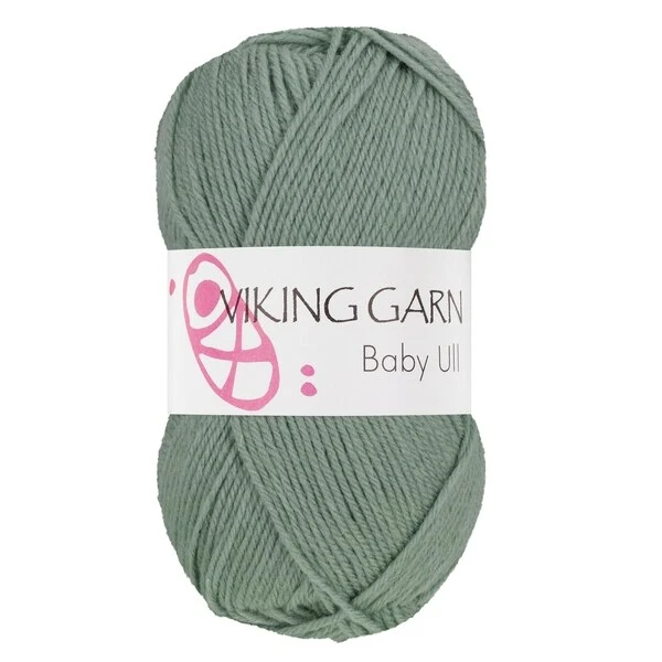 Viking Baby Ull 338 Grågrøn