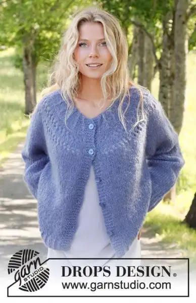 230-13 Round Lake Cardigan by DROPS Design