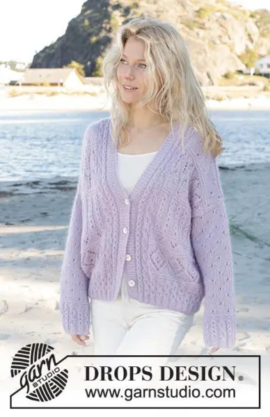 241-10 Fabled Harbour Cardigan by DROPS Design