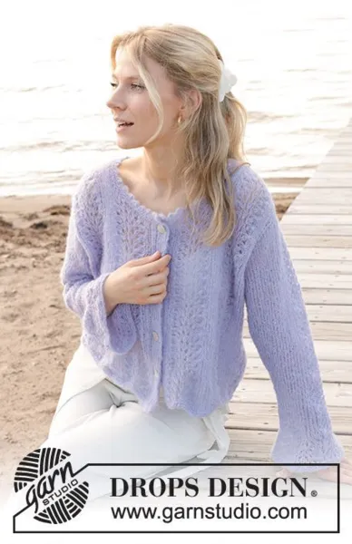 241-30 Trip to Provence Cardigan by DROPS Design