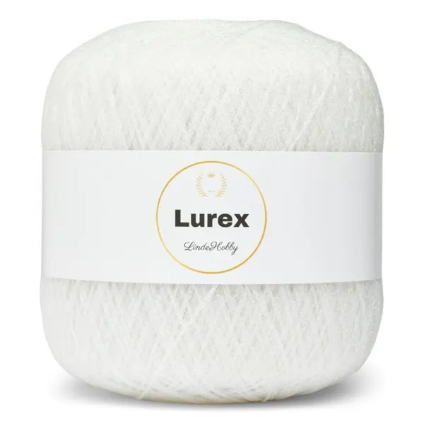 LindeHobby Lurex 01 Hvid