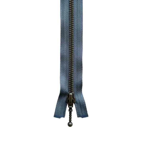 YKK Delbar Lynlås Antik Messing 6 mm 45 cm 392