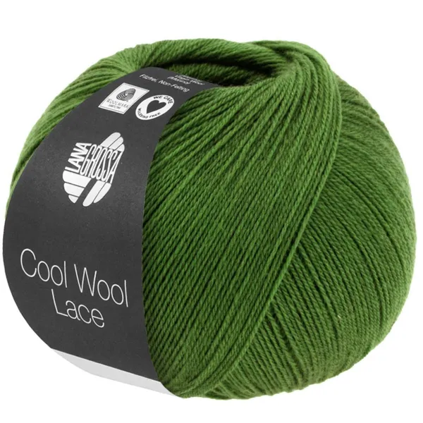 Lana Grossa Cool Wool Lace 64 Grøn