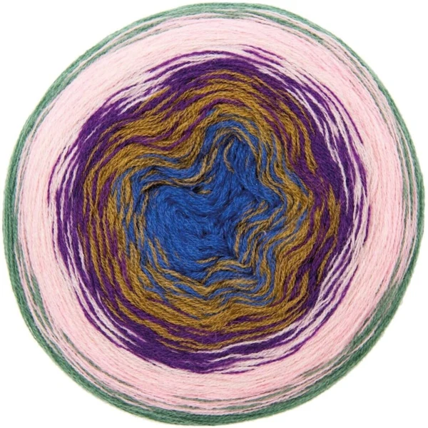Rico Design Creative Wool Dégradé Super 6 15 Lilla-grøn