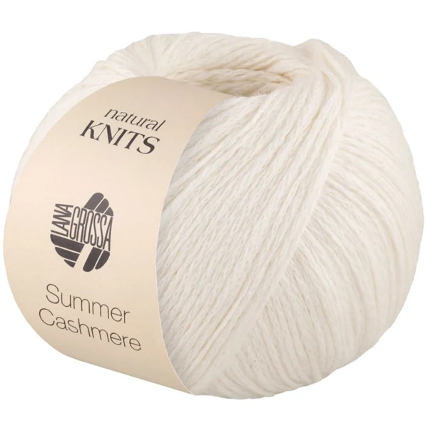 Lana Grossa Summer Cashmere 01 Hvid