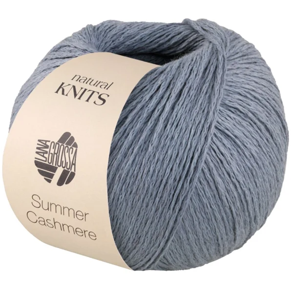 Lana Grossa Summer Cashmere 10 Gråblå
