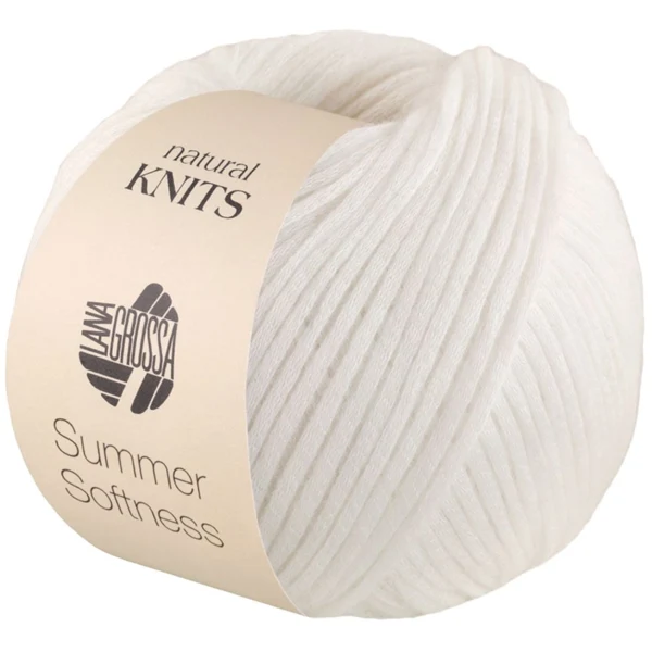 Lana Grossa Summer Softness 01 Hvid