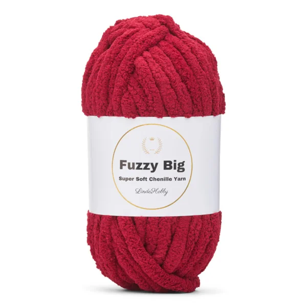 LindeHobby Fuzzy Chenille BIG 12 Bourgogne