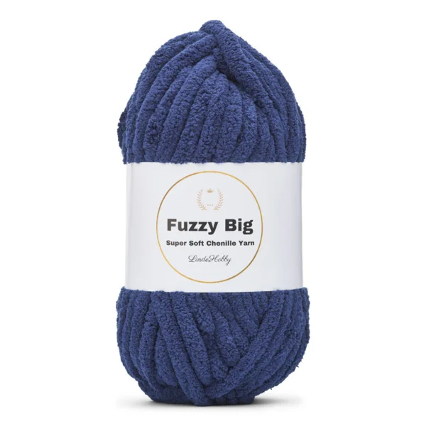 LindeHobby Fuzzy Chenille BIG 17 Marineblå