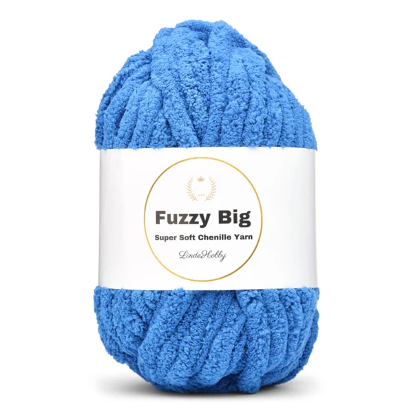 LindeHobby Fuzzy Chenille BIG 36 Blå