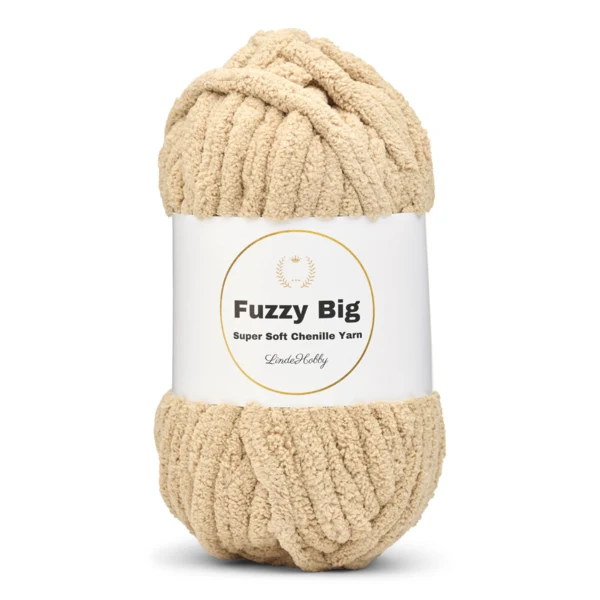 LindeHobby Fuzzy Chenille BIG 08 Beige (mørk)