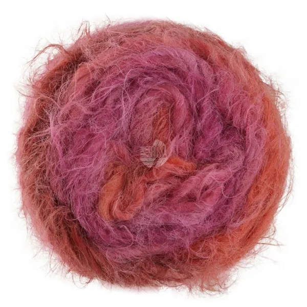 Lana Grossa Basta Mista 107 Rødviolet/Fuchsia/Gammelrosa/Vinrød/Burgunder