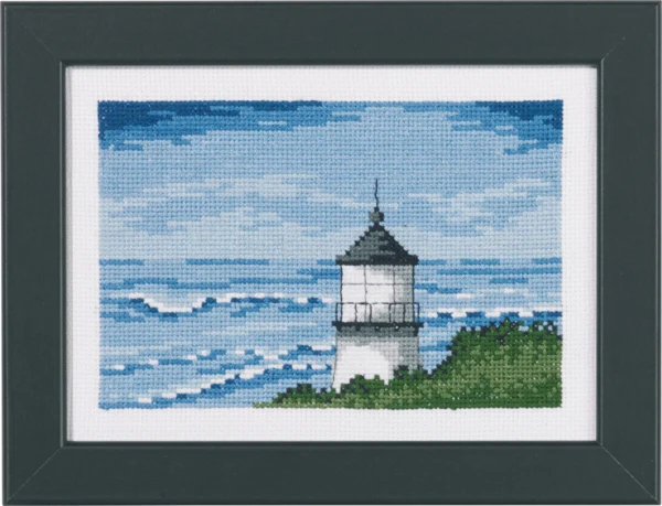 Broderikit Fyrtårn 18 x 13 cm