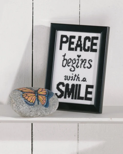 Broderikit Peace 9 x 14 cm