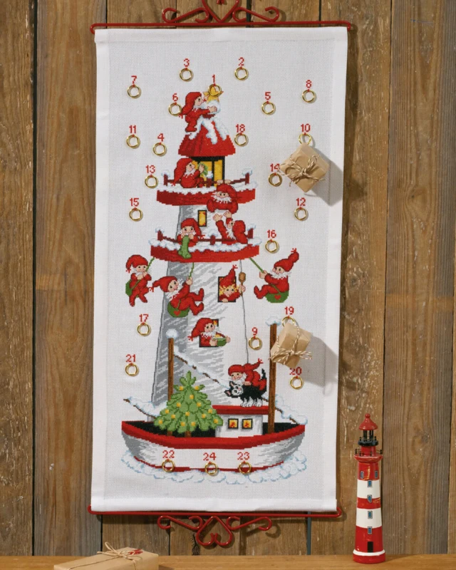 Broderikit Nisse fyrtånet B5125/35 35 x 68 cm