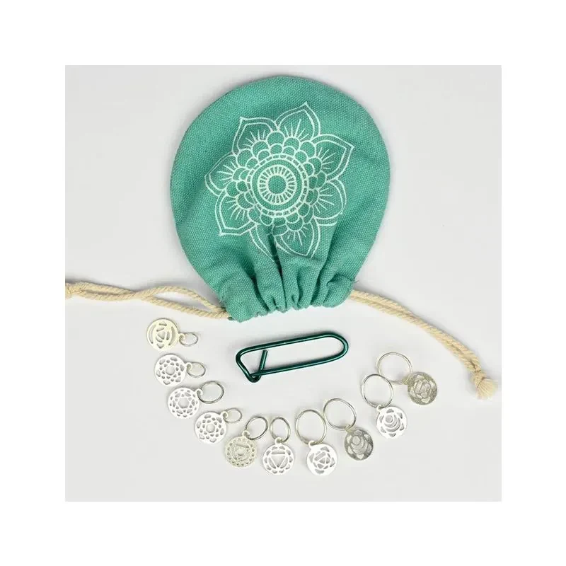 KnitPro Chakra Maskemarkører, Sølv