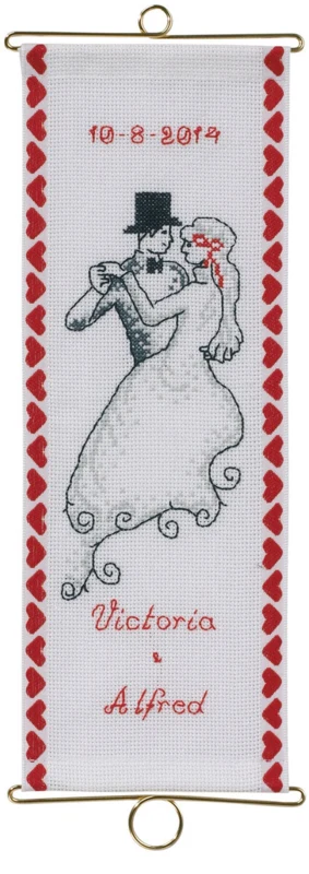 Broderikit Bryllup M5188/12 12 x 33 cm