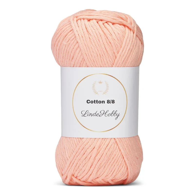 LindeHobby Cotton 8/8 - Soft Pastel Dream, 10 ngl 091 Salmone