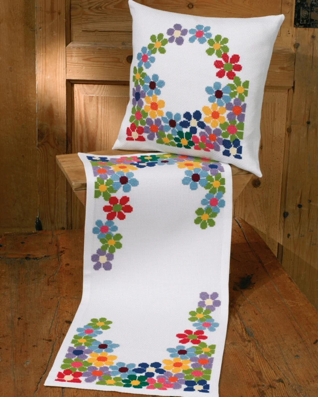 Broderikit Franske Anemoner 35 x 84 cm