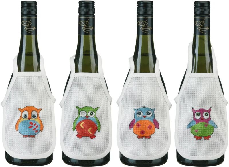 Broderikit Ugler 10 x 15 cm