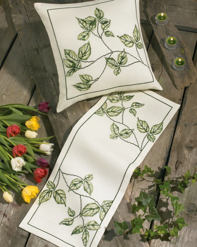 Broderikit Kvist løber 39 x 39 cm