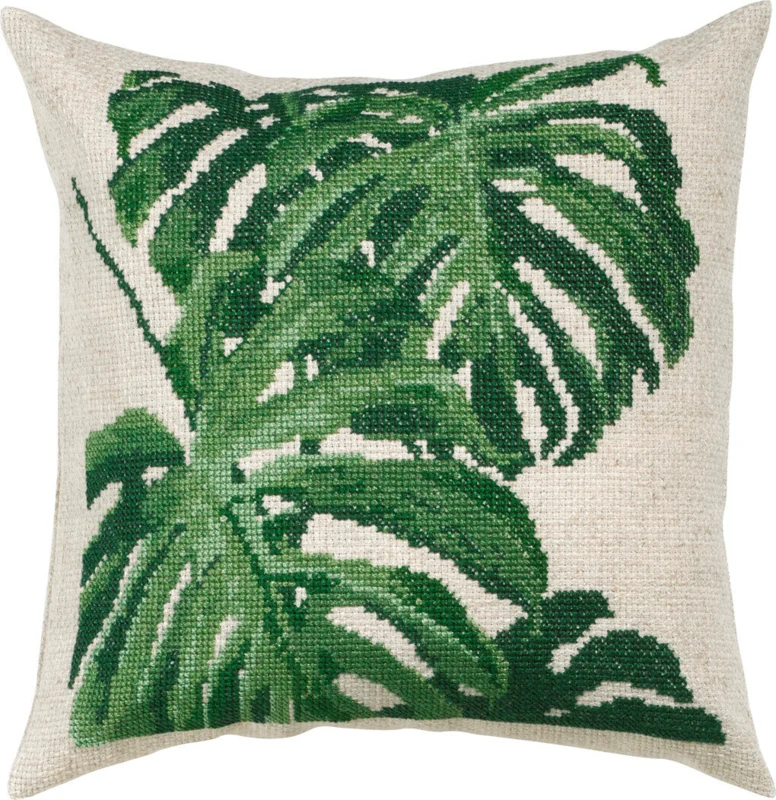 Broderikit Monstera 40x40 cm