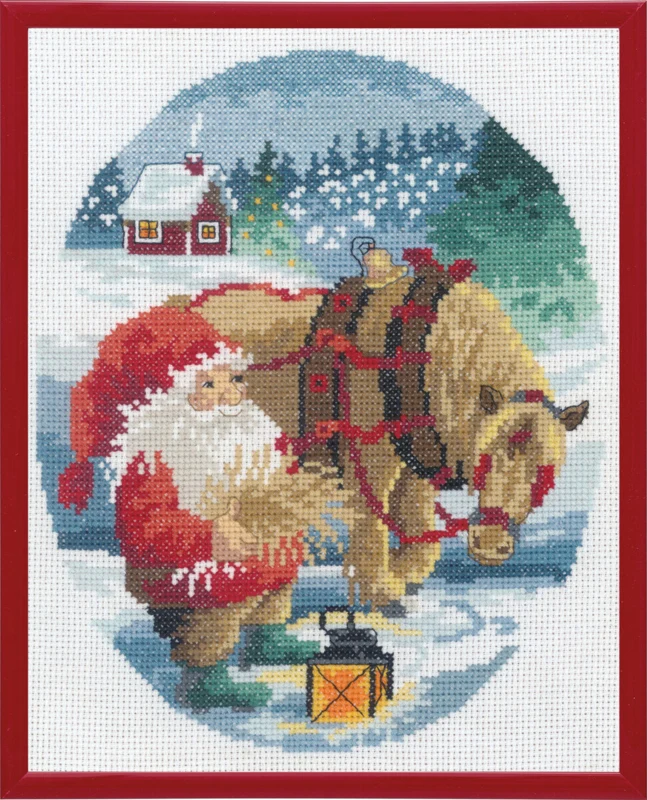 Broderikit Nisse & hest R5798 20 x 25 cm