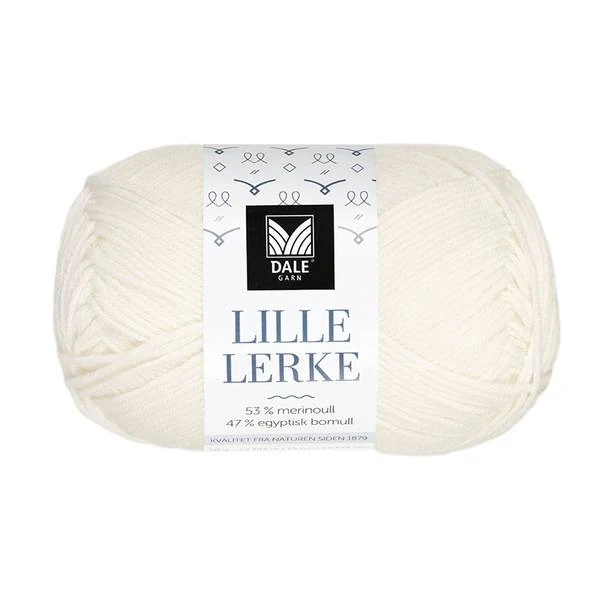 Dale LILLE Lerke 0020 Ubleget hvid